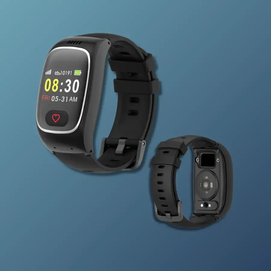 Silver Monitor – sat za starije osobe za sigurnost i samostalno življenje Pametni sat za starije osobe Silver Monitor koji omogućuje poziv u pomoć i praćenje zdravlja.